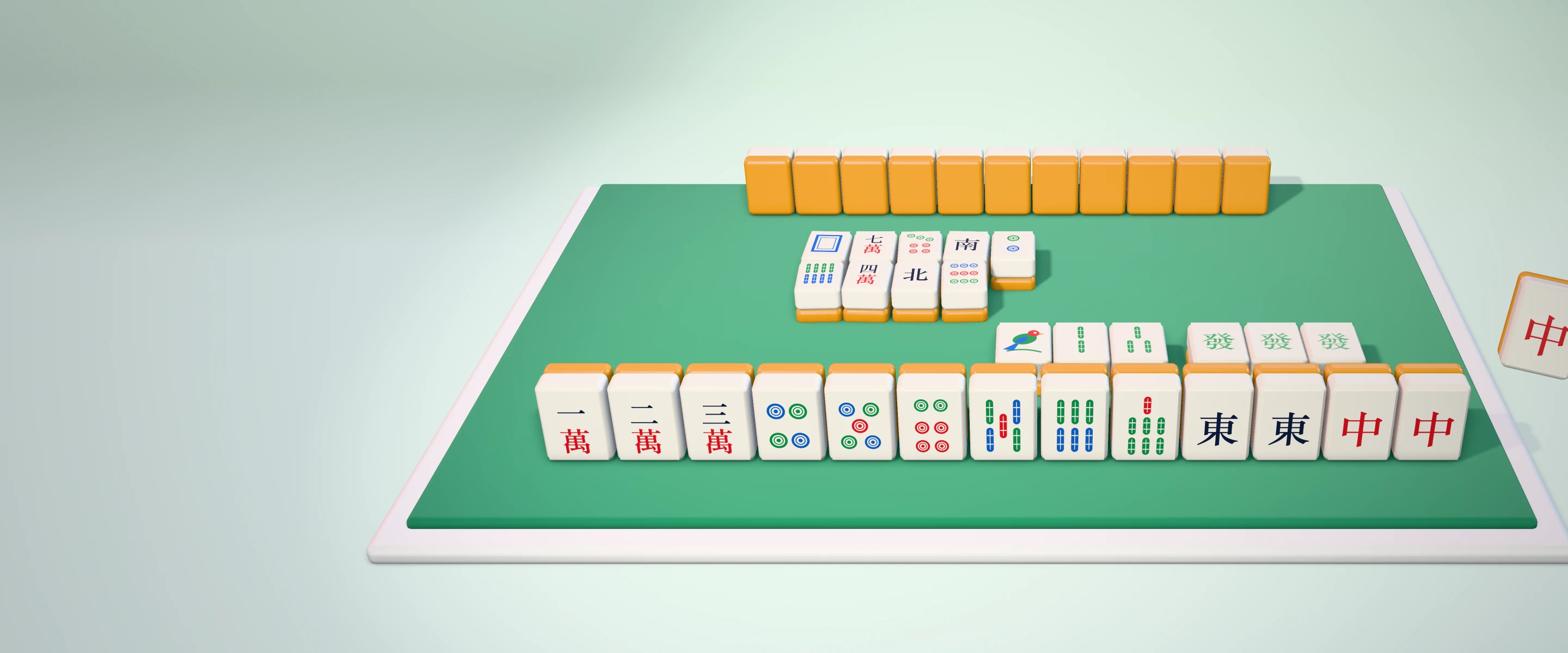 Mahjong in Pearcade, Red against Blue