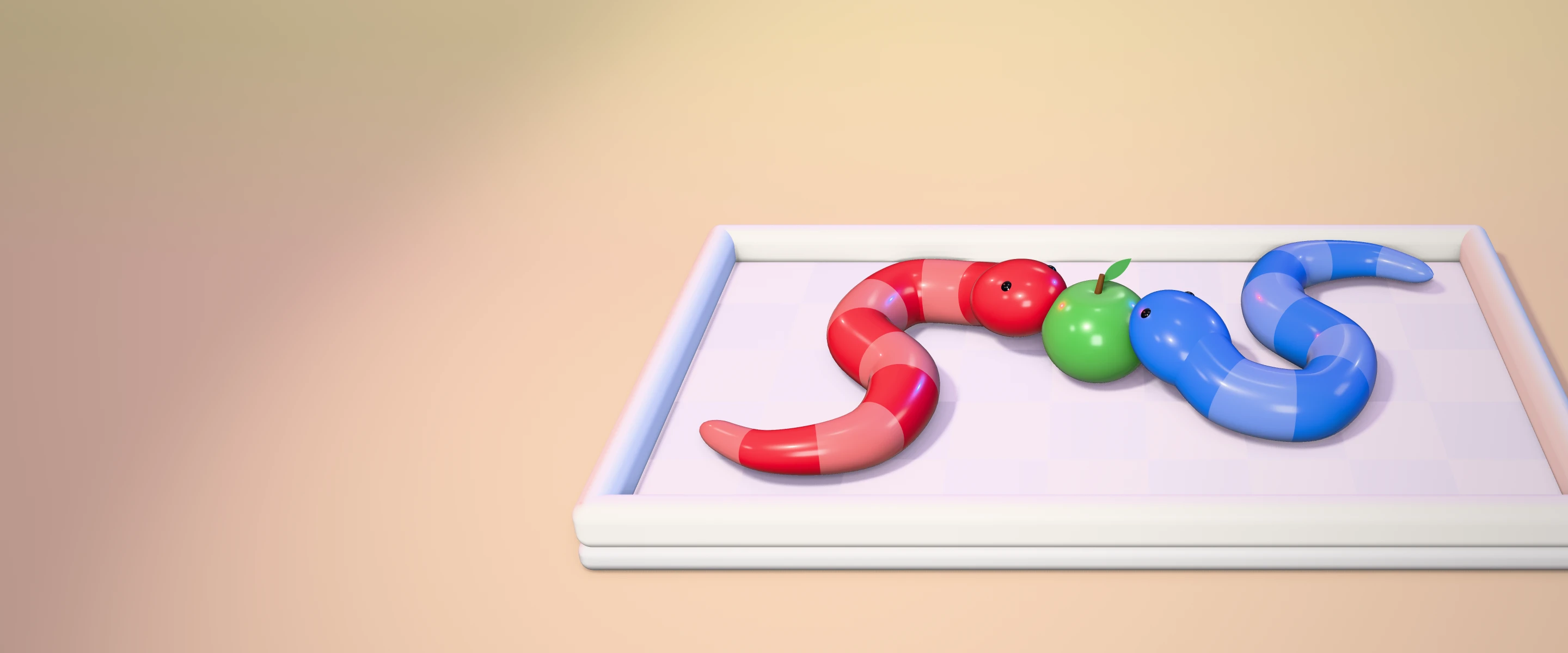 Snake Duel in Pearcade, Red against Blue